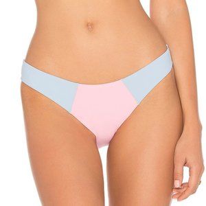 PILYQ PEBBLE BLUE COLOR BLOCK FULL BIKINI NWT